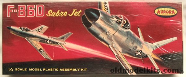 Aurora 1/48 North American F-86D Sabre Jet, 77-100 plastic model kit